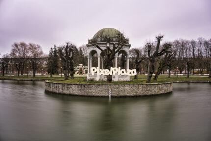 Elegant Pavilion on a Small Island in Kadriorg Park, Tallinn, Estonia